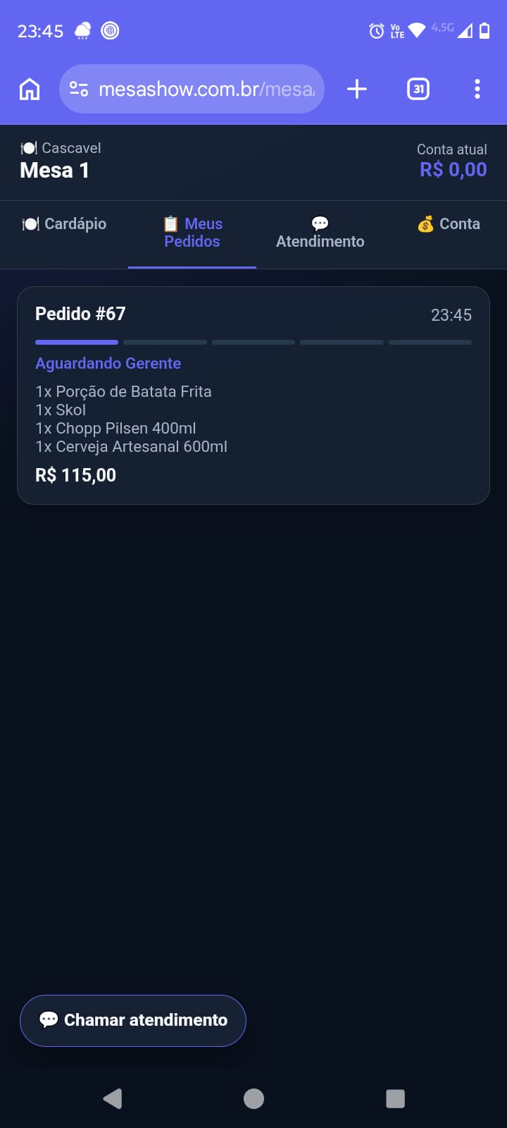 Pedido aguardando